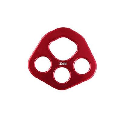 Rigging Plate 30KN Aluminum Force Divider Plate Bear Anchor for Dance Yoga - color: Red