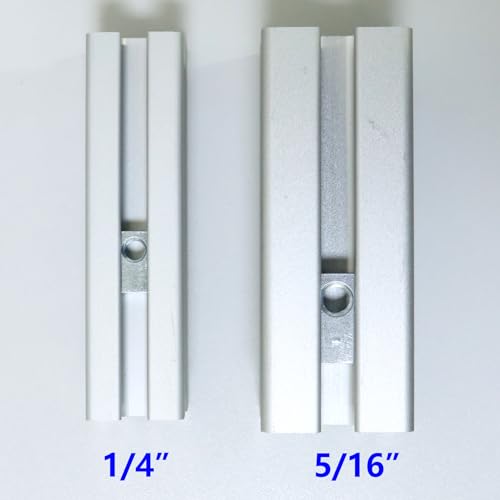 1/4"-20 Threaded Steel Roll in T-Nut with Ball Spring, T-Slot Nuts Accessory Hardwares for 10 Series Aluminum Extrusion Profiles Rail (20)