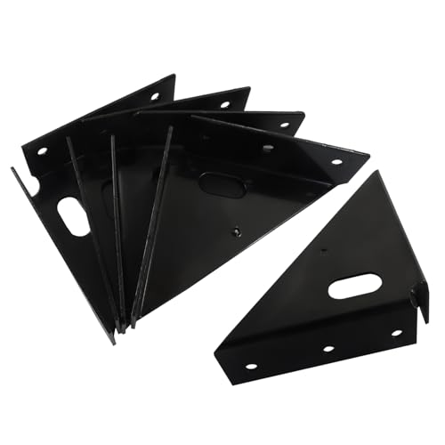 85mm Corner Brace Brackets, 4Pcs, Black - size: 85mm