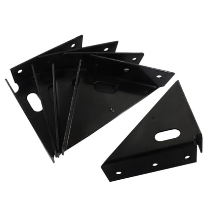 85mm Corner Brace Brackets, 4Pcs, Black - size: 85mm