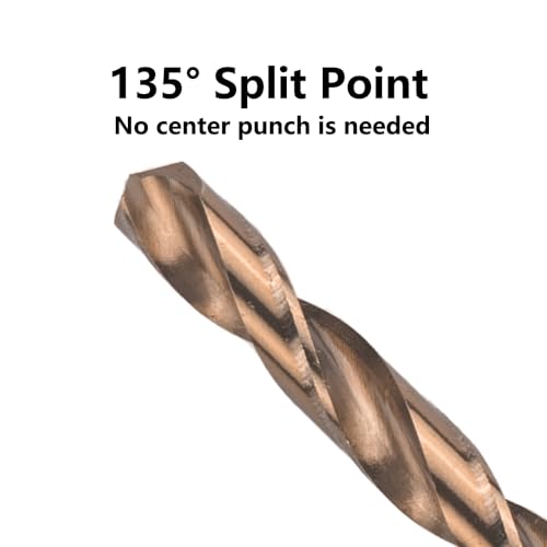 1/2 in. x 12 in. Cobalt Aircraft Extension Drill Bit(1PC), M35 High Speed Steel Drill Bit Extra Long Deep Hole Drilling for Stainless Steel, Plastic and Wood - size: 1/2"x12"(1PC)