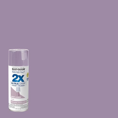 Rust-Oleum Painter's Touch 2X Spray Paint, Gloss Dreamy Lavendar - color: Gloss Dreamy Lavendar, size: 12 Ounce (Pack of 6)