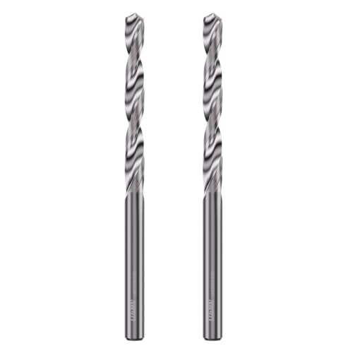 LU&MN Solid Carbide Jobber Drill Bits, 5/32", 2 Pcs - size: 5/32 in