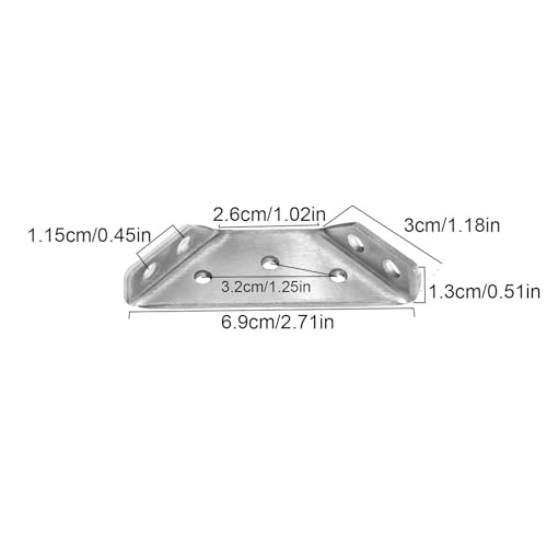 10Pcs Triangle Bracket Furniture Support Thickened Universal Connector Corner