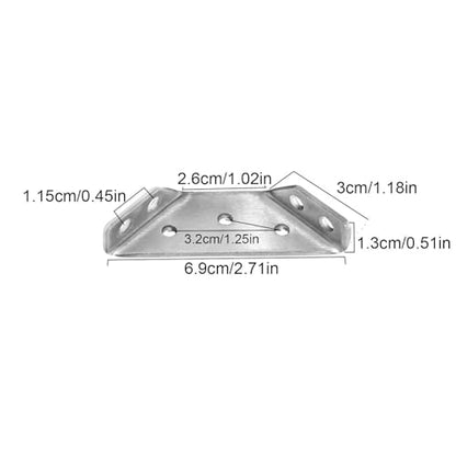 10Pcs Triangle Bracket Furniture Support Thickened Universal Connector Corner