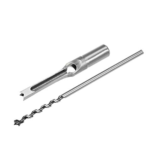 uxcell Square Hole Drill Bit, 3/8" High-Carbon Steel Hollow Chisel Mortise Power Tool Kits for Woodworking - size: 3/8 in