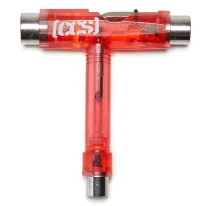 [CCS] Skateboard Tool - All in One T Tool, Metal T Tool W/Grip File, or Y Tool W/Rethreader - color: Clear Red