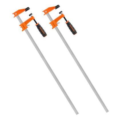 Jorgensen 24" Medium-Duty Steel Bar Clamp Set, 600 lbs Load Limit, 2-Pack - size: 24 Inch Medium Duty