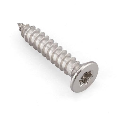 Glvaner 200-pack #4 x 5/8" Torx Flat Head Self Tapping Wood Screws, 304 Stainless Steel 18/8, Indoor/Outdoor Use, Includes Torx Bit - size: #4 x 5/8