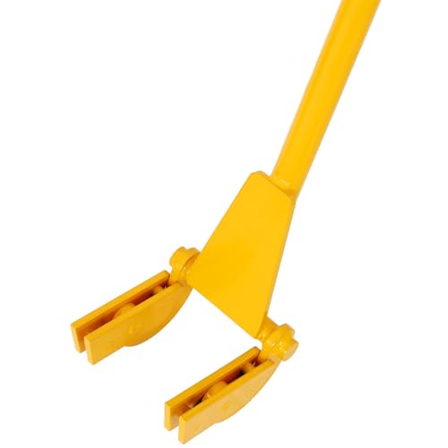 Pallet Buster Tool, Heavy Duty Carbon Steel Deck Board Removal Tool with 43in Long Handle Standing Hardwood Board Demolition Without Lower Back Pain & Knee Pain