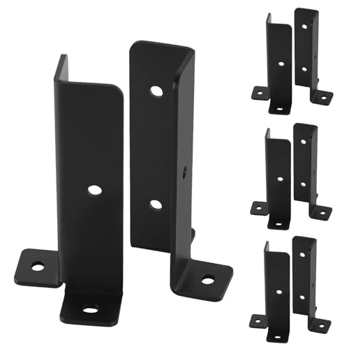 8pcs Deck Post Anchor,Adjustable Base Brackets,Railing Repair Bracket - size: 2X2