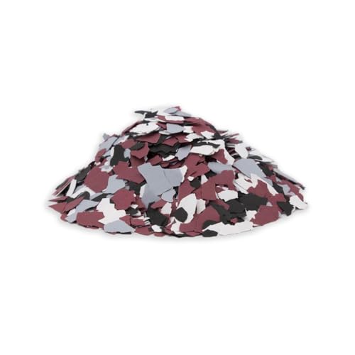 Epoxy Floor Kit, Medium Gray with Lighthouse Flake, 600 ft² - size: 600 ft², style: Medium Gray with Lighthouse Flake