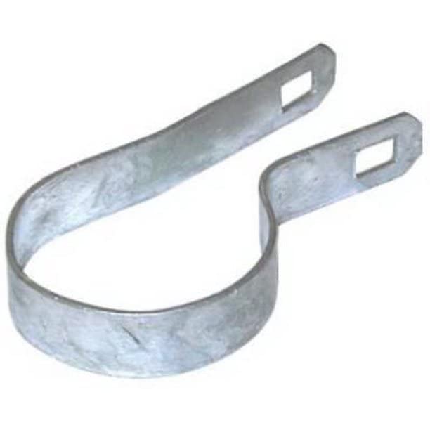 Ozark Fence & Supply Galvanized Steel Tension Band (3, 2 3/8"): 3-Pack Galvanized Tension Bands for 2-3/8" Chain Link Fence Posts - Rust-Resistant, Durable, Easy Install. Includes Required Bolt & Nut. - size: 2 3/8"