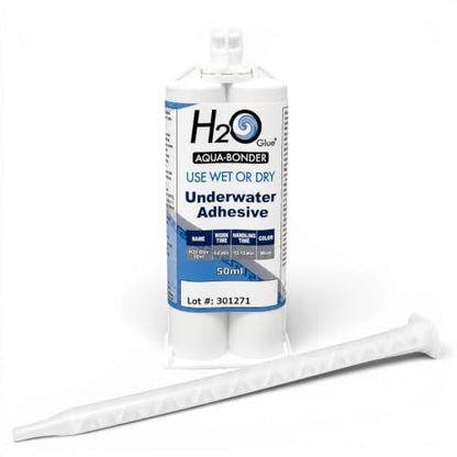 H2O Glue - 50ML Underwater Acrylic Adhesive w/ 190-620 Mixing Tip