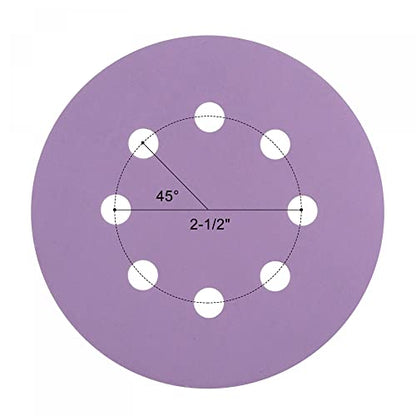 uxcell 10Pcs 5-Inch Purple Sanding Discs 2500 Grits 8 Hole Hook and Loop Professional Aluminum Oxide Sand Paper Wet Dry Polish for Wood Metal Paint Finish - style: 2500 Grit