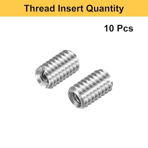 HARFINGTON 10pcs Thread Repair Inserts M4 x 0.7 Male to M2.5 x 0.45 Female Thread 6mm Long Stainless Steel Reducing Nuts Metric Self Tapping Sleeves Threaded Reducer Industrial Fasteners - size: M4 x 0.7 Male to M2.5 x 0.45 Female x 6mm