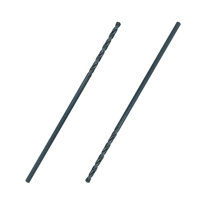Greycore Tools 5/32 Inch x 6 Inch Black Oxide Aircraft Extension Bit 2-Pack – Long Drill Bit for Steel, Wood, Plastic and Aluminum - Round Shank, Split Point (5/32" x 6") - size: 5/32" x 6"