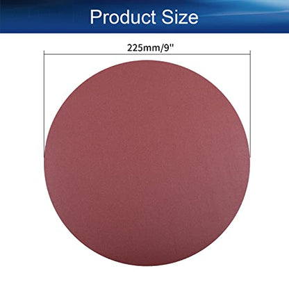 Auniwaig 9-Inch PSA Sanding Disc 240 Grit Aluminum Oxide Self Stick Adhesive Round Shape Sanding Paper NO-Hole for Random Orbital Sander and Belt Disc Sander 10PCS - size: 240 Grit
