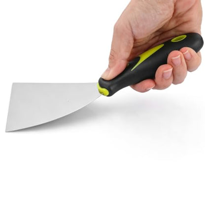 2PCS Putty Knife, 2" 4" Metal Putty Scraper Tools Paint Spackle Knife
