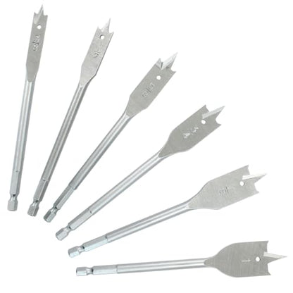 6pcs Spade Drill Bits