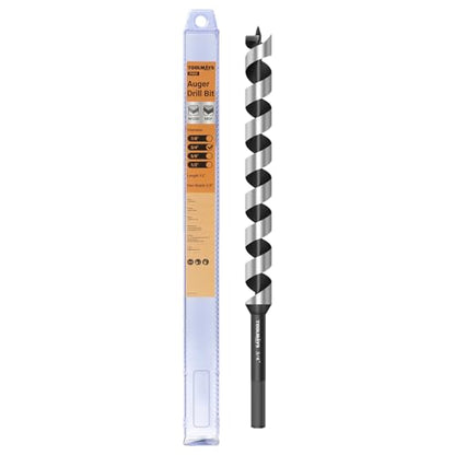 3/4x12 Inch Auger Drill Bit, Hex Shank 3/8 Inch - size: 3/4" x 12"