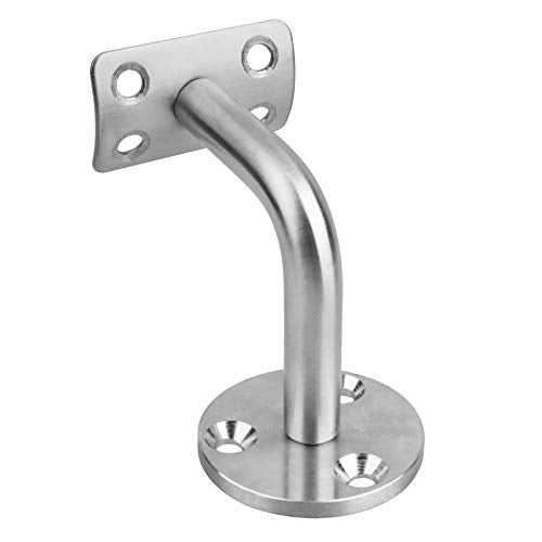 8 Pack Staircase Handrail Brackets for Round Wood, 304 Stainless Steel
