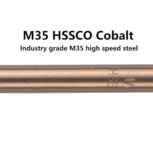 1/2 in. x 12 in. Cobalt Aircraft Extension Drill Bit(1PC), M35 High Speed Steel Drill Bit Extra Long Deep Hole Drilling for Stainless Steel, Plastic and Wood - size: 1/2"x12"(1PC)
