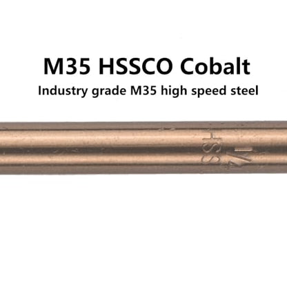 1/2 in. x 12 in. Cobalt Aircraft Extension Drill Bit(1PC), M35 High Speed Steel Drill Bit Extra Long Deep Hole Drilling for Stainless Steel, Plastic and Wood - size: 1/2"x12"(1PC)