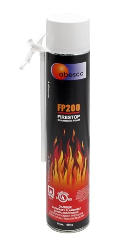 Abesco FP200 Fire Rated Expanding Foam Firestop Flame Resitant - 24oz Can - style: 24oz - 1 Can