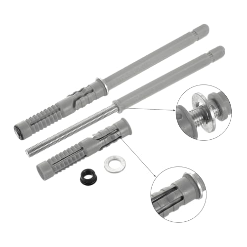 uxcell 4 Pcs Floating Shelf Brackets, Metal Hidden Shelf Support Brackets 0.4" x 4" Invisible Shelf Brackets with Screws for Floating Wood Shelves (Silver Tone) - size: 0.4" Dia x 4" Length