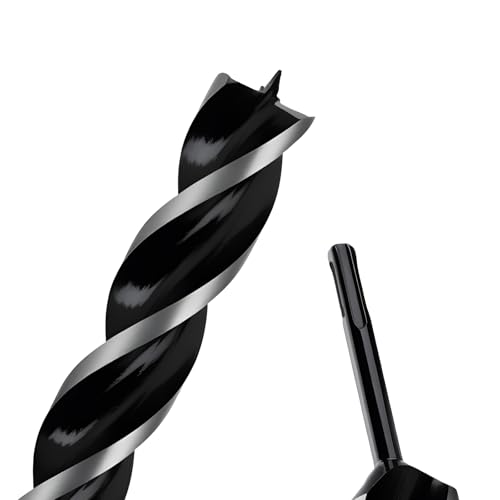 1-1/5" x 12" Auger Drill Bit with SDS Plus Shank for Wood - size: 1-1/5"x12"