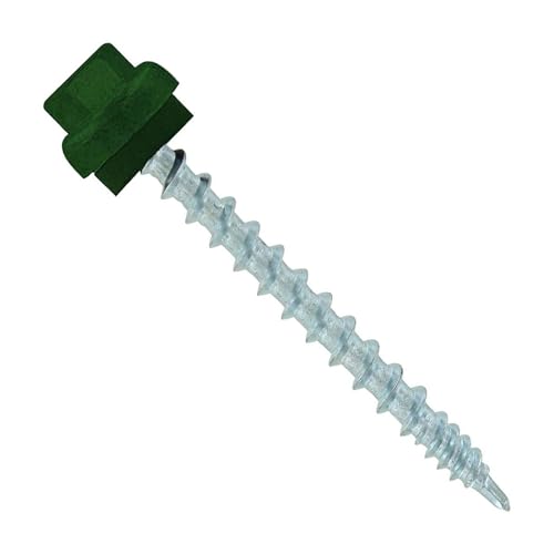 ST Fastening ZXL Woodbinder Metal Roofing Screws #10 x 2 - color: Forest Green, size: #10 x 2"
