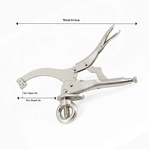 9inch Drill Press Locking Clamp, Drill Press Vice, Heavy Duty Drill Press Locking Clamp