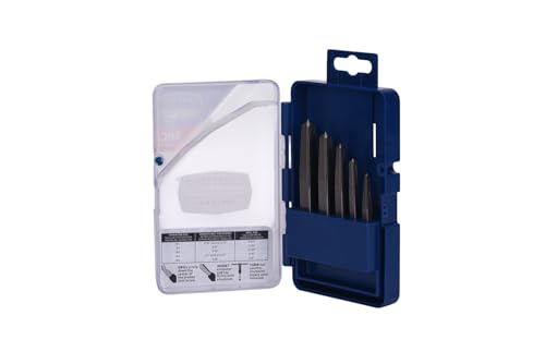 Century Drill & Tool 73215 Square Screw Extractor Set, 5 Piece - size: 5-piece Square Flute