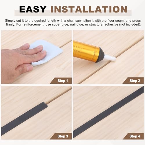 uxcell 3pcs Aluminum T Molding Floor Transition Strip 3 FT x 0.31" Bronze - color: Bronze
