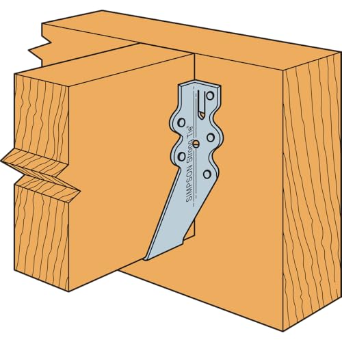 Simpson Strong-Tie LU26 Light Face-Mount Joist Hanger - Wood Construction Connectors, 20 Gauge Galvanized Steel Brackets, Hurricane Rafter Ties, 2x6, 100 Per Pack - size: 100 Pack