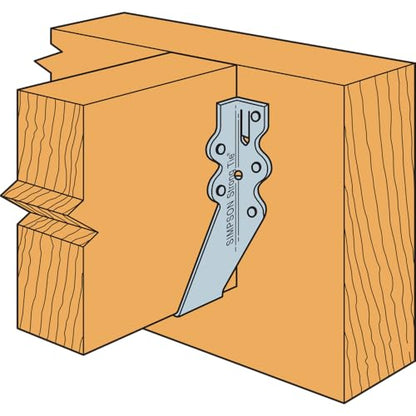 Simpson Strong-Tie LU26 Light Face-Mount Joist Hanger - Wood Construction Connectors, 20 Gauge Galvanized Steel Brackets, Hurricane Rafter Ties, 2x6, 100 Per Pack - size: 100 Pack