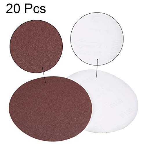 uxcell 6" PSA Sanding Discs 100 Grits Self Stick Aluminum Oxide Sandpaper for Random Orbital Sander Wood Metal Dry Polishing 20pcs - style: 100 Grit