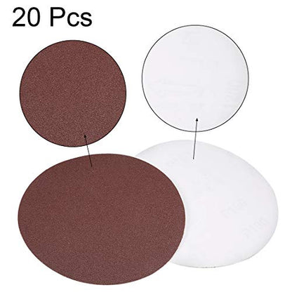 uxcell 6" PSA Sanding Discs 100 Grits Self Stick Aluminum Oxide Sandpaper for Random Orbital Sander Wood Metal Dry Polishing 20pcs - style: 100 Grit