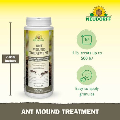 Neudorff Ant Mound Treatment Proven Foraging Ant Killer* Insecticide 1 LB. - size: 1 LB. (Mound)