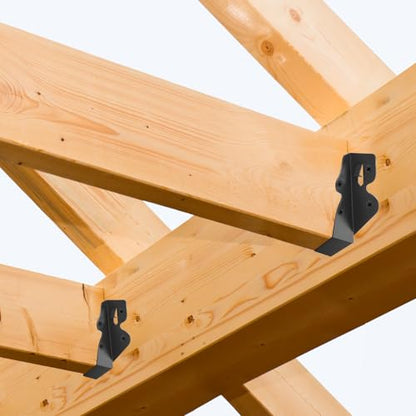16 Pcs 2"x 4" Joist Hanger|Q235B Steel Face Mount Joist Hangers - size: 16 Pcs, style: 2"x 4"