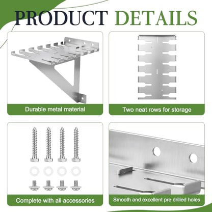 SiliFine Clamp Wall Rack Organizer Wall Mount Pipe Clamp Storage Holder