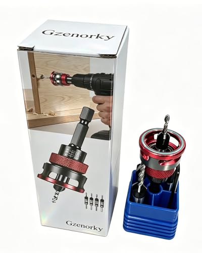 7PCS Countersink Drill Bit Set with Adjustable Depth Stop Collar