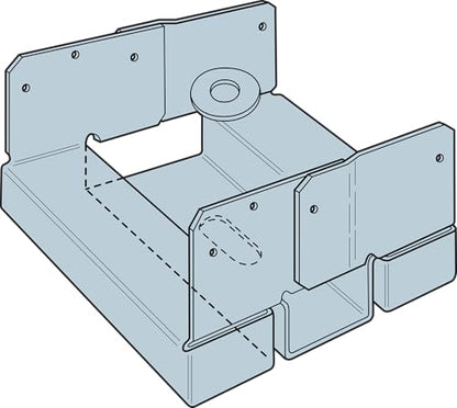 Simpson Strong-Tie ABA66Z ABA ZMAX Galvanized Adjustable Standoff Post Base for 6x6 - size: 1 Each