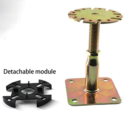 4 Pieces Adjustable Elevated Post Base,Support Beams, Floor Support Beams, Most Home Product Support Systems (ZJ-004)