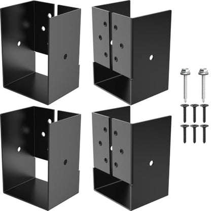 4 Pack 4"x6" Concealed Joist Hanger Bracket for 4"x 6" Beam Swing - size: 4 Pack