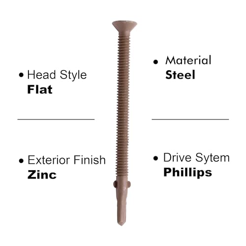 U-Turn 1/4-20 x 3-3/4 Flat Head Reamer with Wings, WAR Coated (20 Pack) - color: 1. Package Size - Small, size: (25375) 1/4"-20 x 3-3/4" WAR Coated