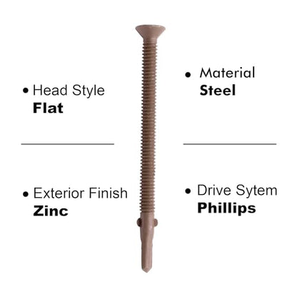U-Turn 1/4-20 x 3-3/4 Flat Head Reamer with Wings, WAR Coated (20 Pack) - color: 1. Package Size - Small, size: (25375) 1/4"-20 x 3-3/4" WAR Coated