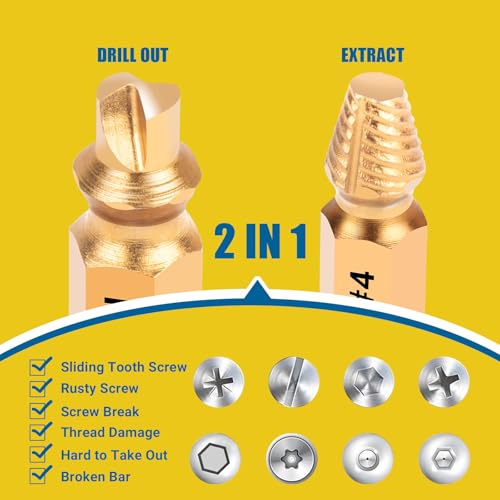 13Pcs Damaged Screw Extractor Set - size: 13 Pieces