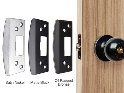Oversized Door Strike Plate, Extra Large Striker Plate, Heavy Duty - color: Oil Rubbed Bronze, size: 1 Pack